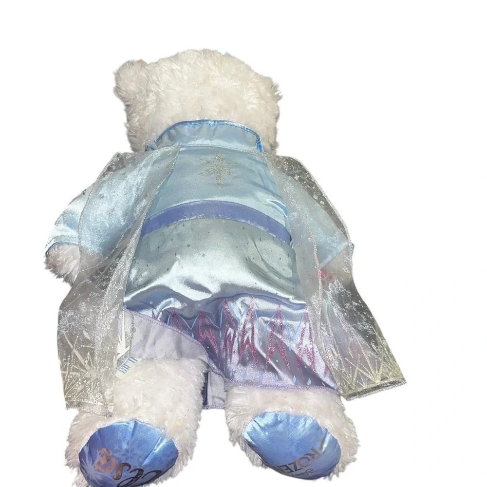 Build a bear workshop bab white teddy bear Disney princess Elsa frozen plush